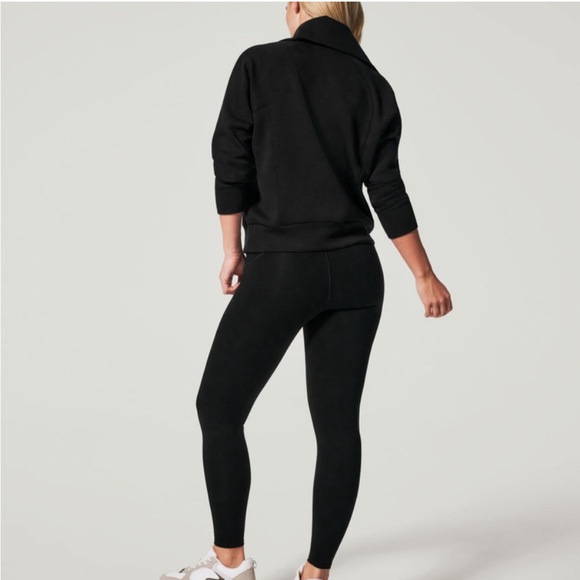 SPANX Air Essentials Half Zip in Black - Picture 5 of 8